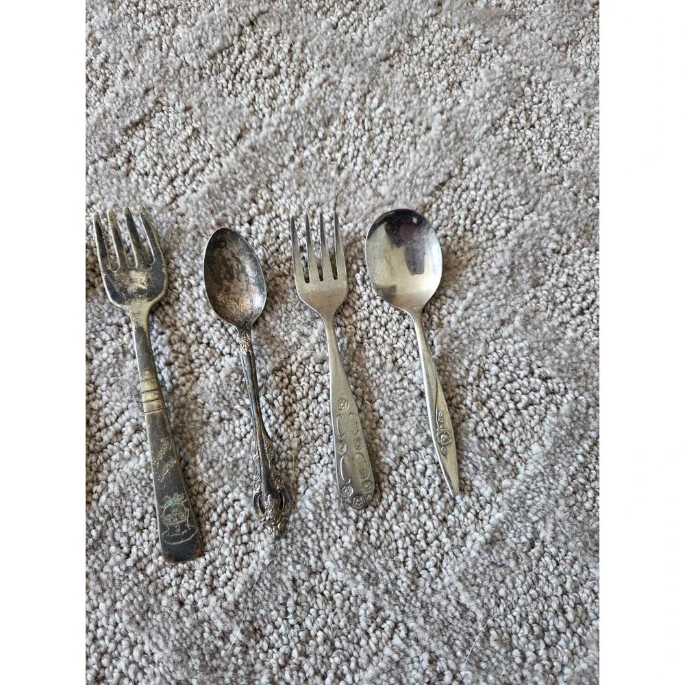 Vintage Mismatched Silverware Lot (5 Pieces)